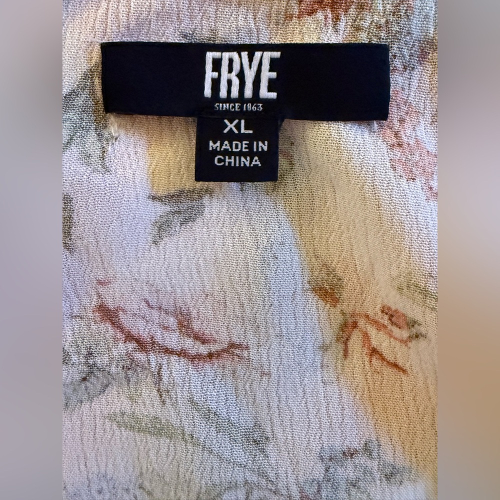 Frye Floral Print Maxi Dress Size XL - Picture 7 of 7